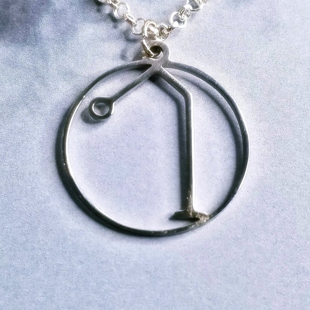 Archangel Raphael Sigil Silver Necklace